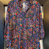 Dear Scarlett Lizzy Top In Black Abstract Floral - LAST ONES FINAL SALE