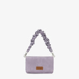 Wrangler Scrunchie Strap Flap Crossbody Bag - Purple