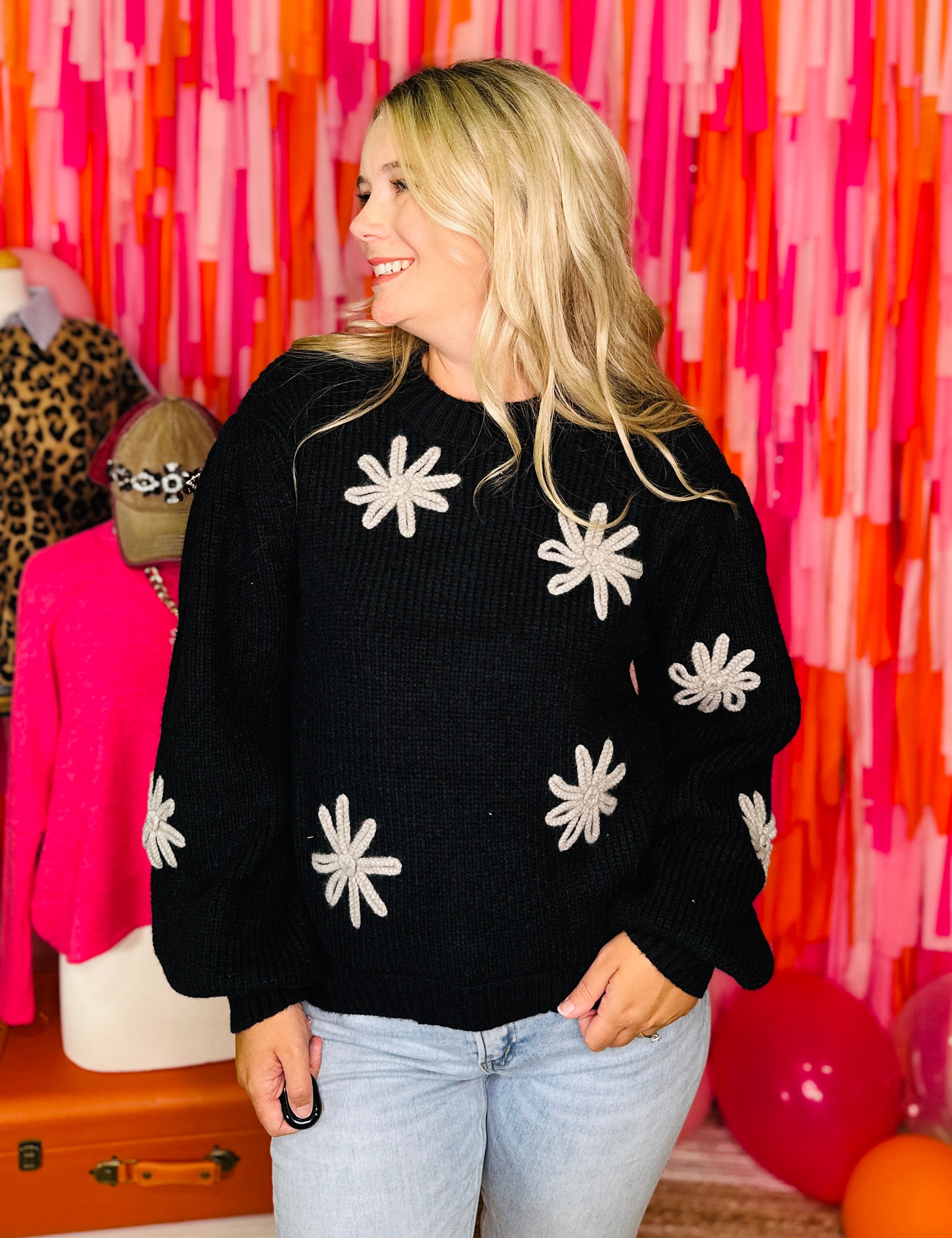 All Day Comfort Sweater By POL - Black