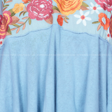 Boho Chic Top - Dusty Blue* FINAL SALE *