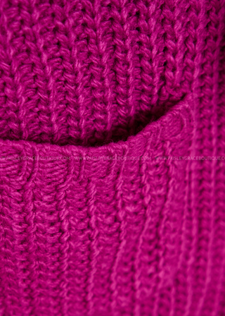 Maybe Monday Cardigan in Berry