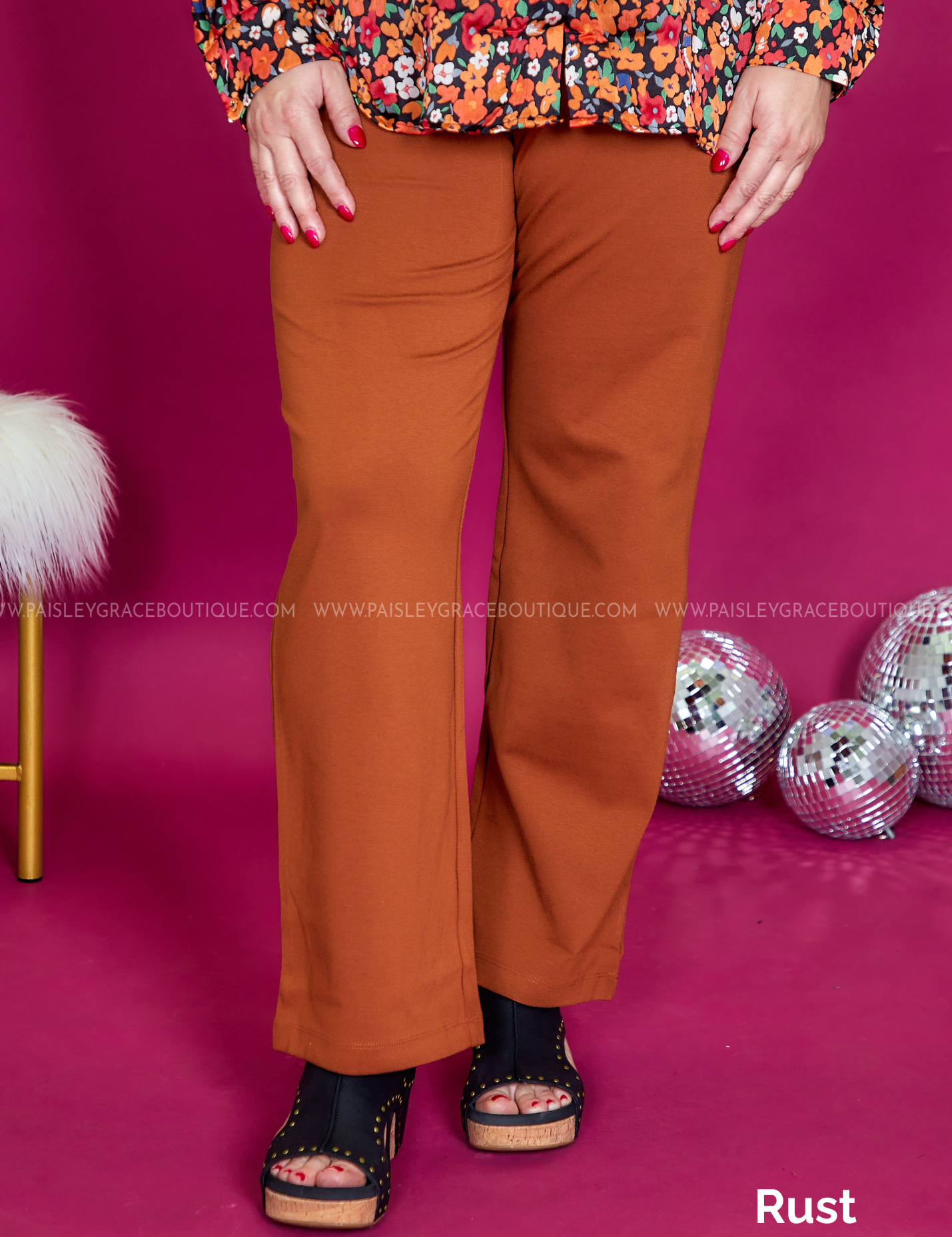 Chic Solid Straight Pants - Fall Colors - LAST ONES FINAL SALE