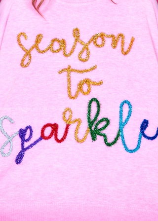 Season To Sparkle Sweater - Pink