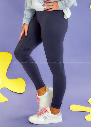 Rae Mode V-Waist Full Length Leggings - 4 Colors - LAST ONE FINAL SALE