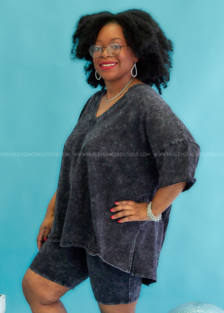 Decan Acid Wash Bike Short/Top Set - FINAL SALE