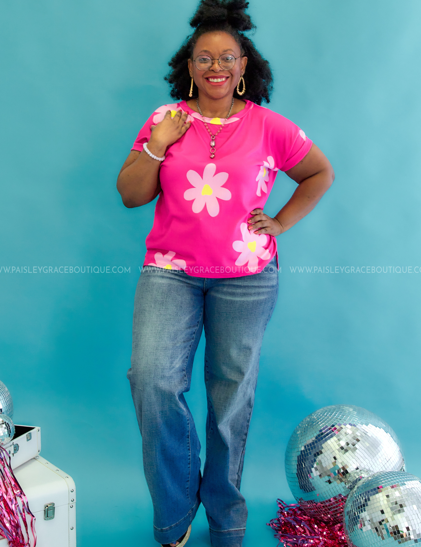 Enjoy The View Top - Fuchsia* FINAL SALE *