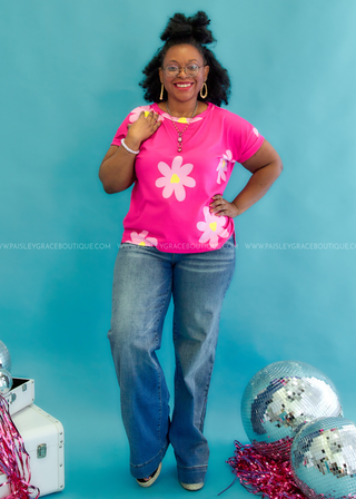 Enjoy The View Top - Fuchsia* FINAL SALE *