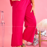 Serendipity Textured Pants - Barbie Pink* FINAL SALE *