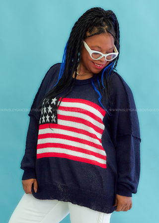 USA All The Way Sweater - 2 Colors - FINAL SALE