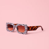 Spot Me If You Can Mixed Print Sunglasses