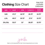PREORDER - Pink Pop Leopard Cardigan