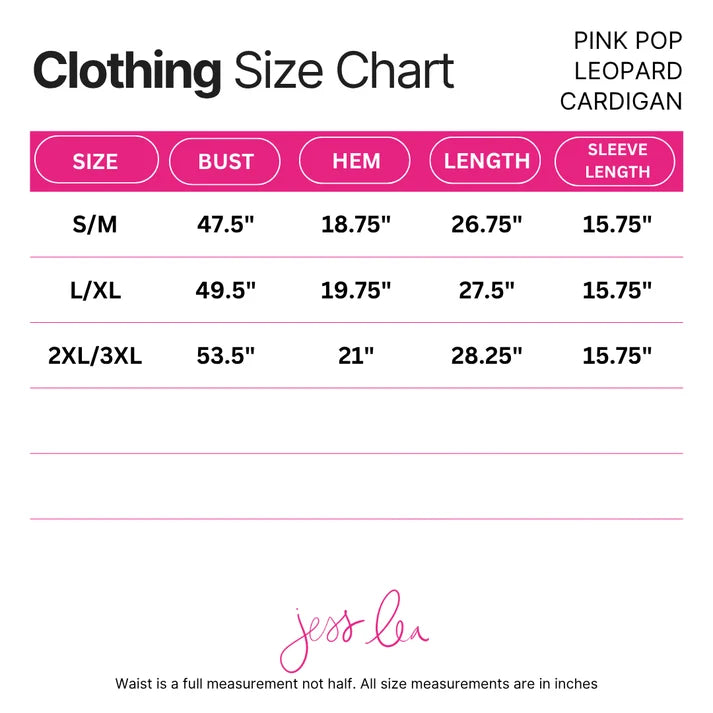 PREORDER - Pink Pop Leopard Cardigan