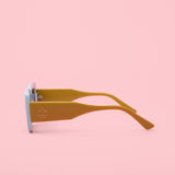 Deco Sunglasses Chartreuse + Sky Blue