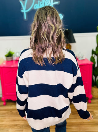 Nancy Navy Stripe Sweater