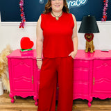 The Earhart Top - Red