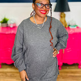 Long Sleeve Top - H Charcoal - LAST ONES FINAL SALE