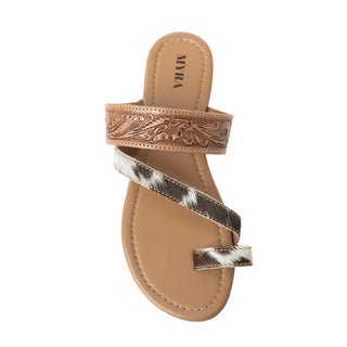 Rancher Hair on Hide Sandal - Brown