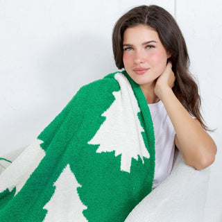 Ultra Plush Blanket - Christmas Trees