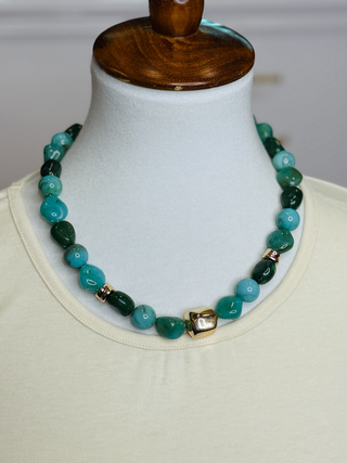 Teagan Chunky Beaded Necklace