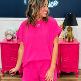 Sweet & Simple Top - Hot Pink - LAST ONES FINAL SALE