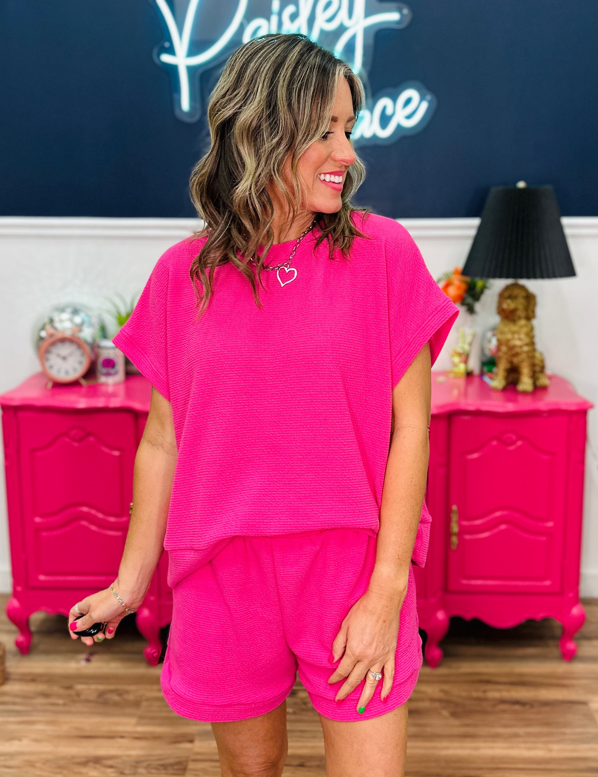 Sweet & Simple Top - Hot Pink - LAST ONES FINAL SALE