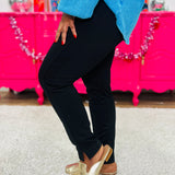 28" Chic Solid Skinny Pants - Black* FINAL SALE *