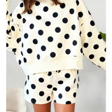 Creative Fun Top & Shorts Set - Beige