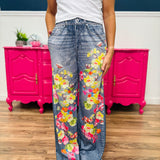 Botanic Blur Printed Faux Denim - LAST ONES FINAL SALE