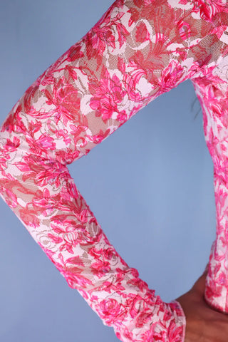Kylie Lace Top- Pink Romance