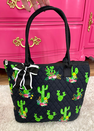 Quilted Tote - Cactus - DOORBUSTER