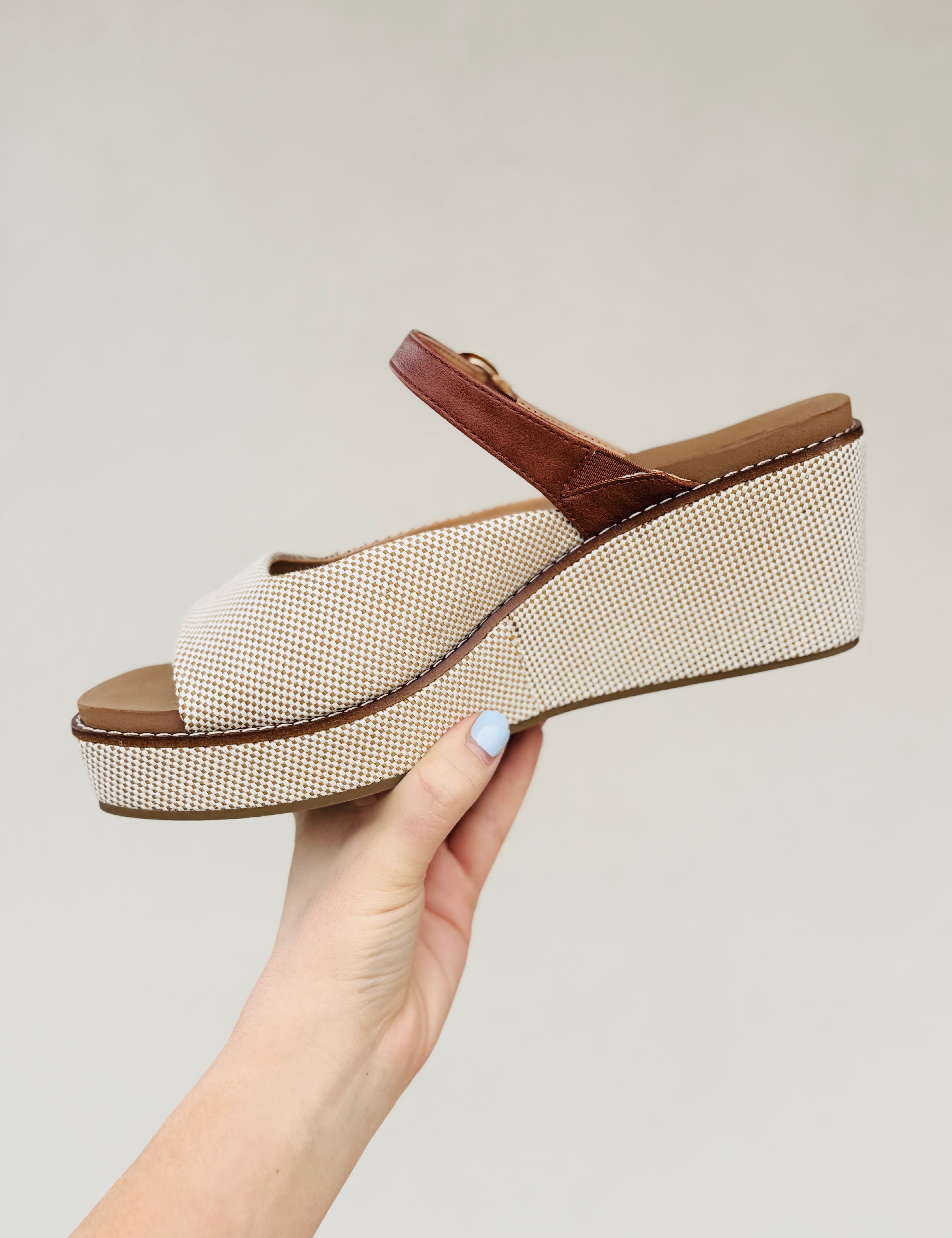 Treat Yourself Wedge Sandals by Corkys  - Bourbon Combo