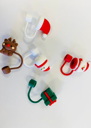 Christmas Straw Toppers - DOORBUSTER