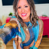 Sun & Sea Swirl Knit Top - LAST ONES FINAL SALE