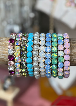 Medium Gemstone Stretch Bracelet - 10 colors