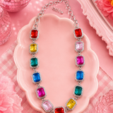 Faye Rainbow Crystal Necklace