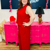 The Earhart Top - Red