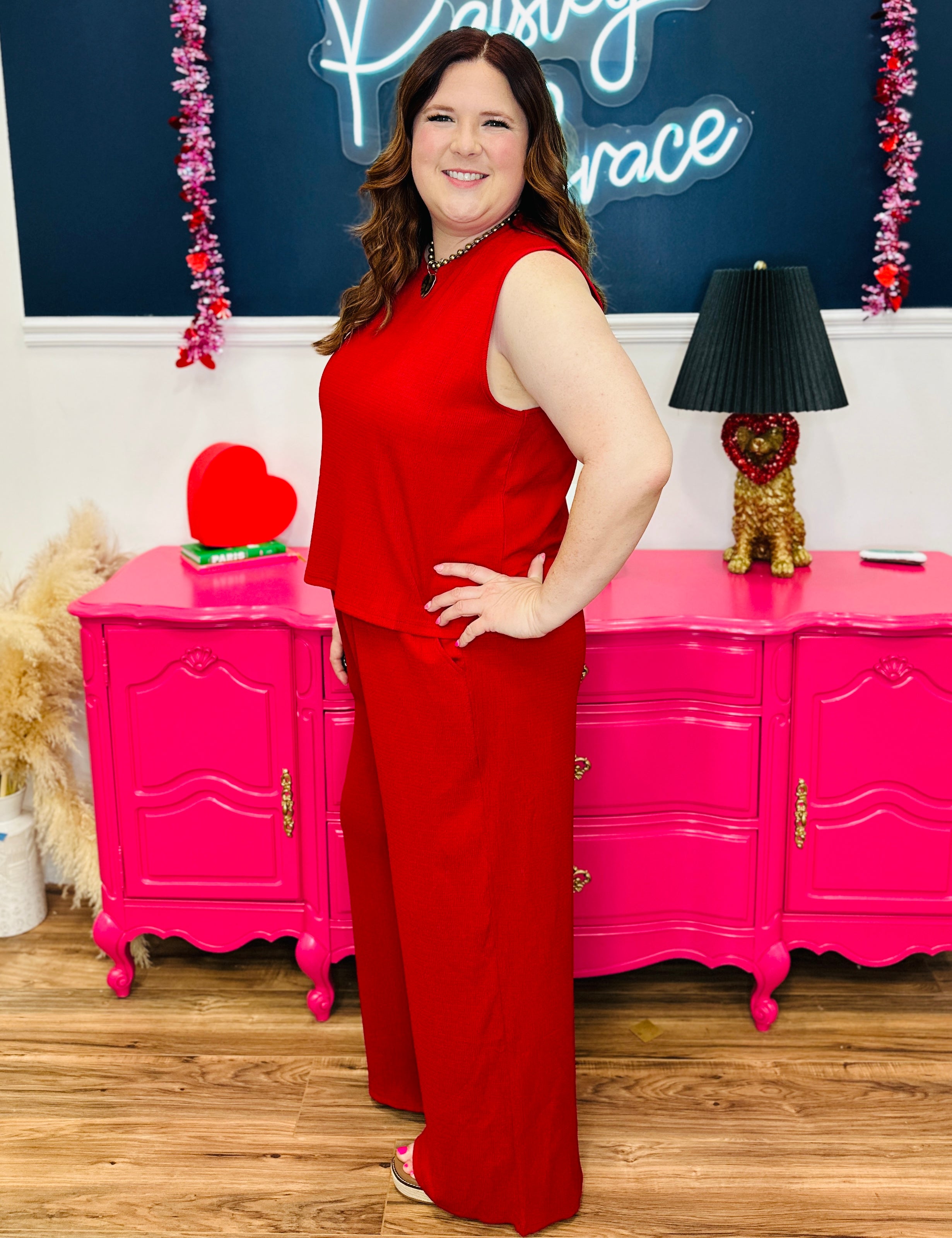 The Earhart Top - Red