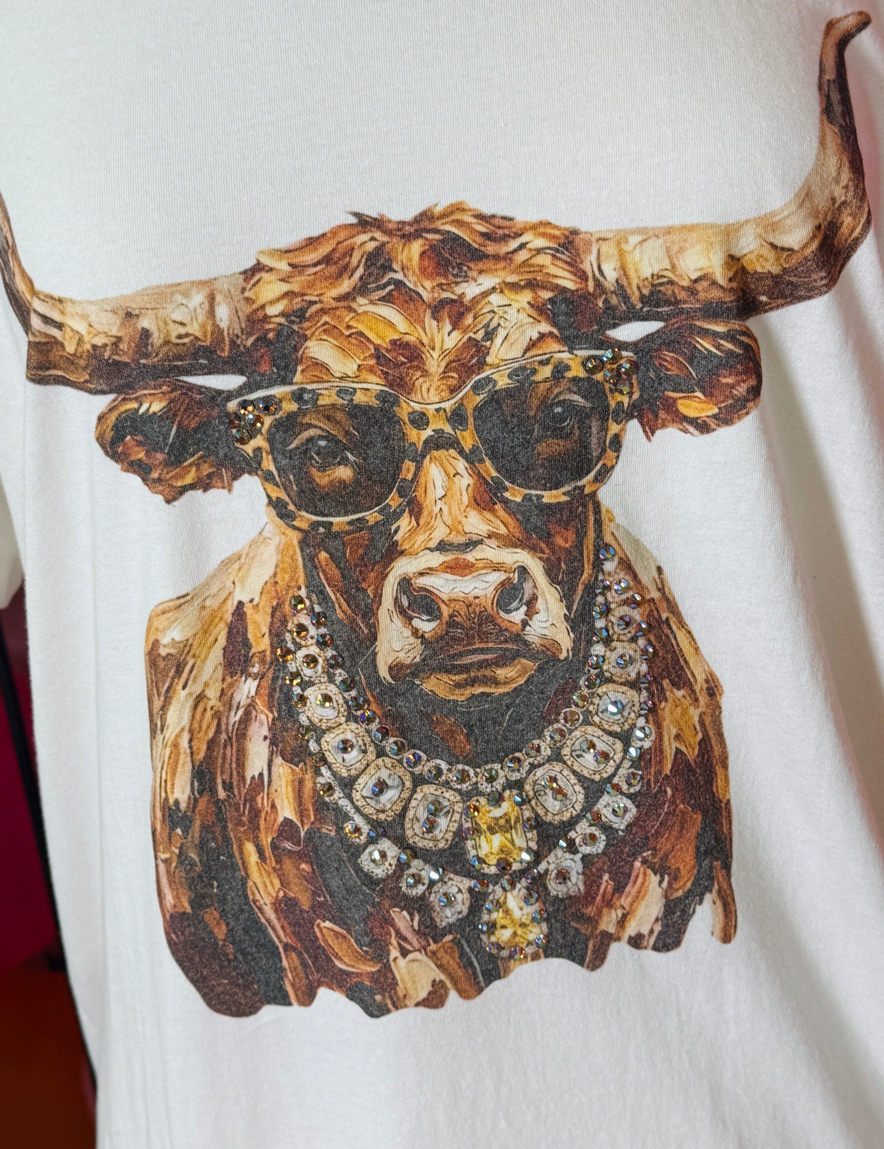 Dolled Up Longhorn Boujee Tee