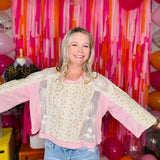 Meadow Lace Dream Top By POL - Peach Pink