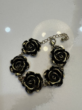 Gilded Rose Bracelet (Gold or Silver)