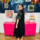 Midnight Meadow Midi Dress