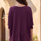 Pretty Little Detour Top - Midnight Plum