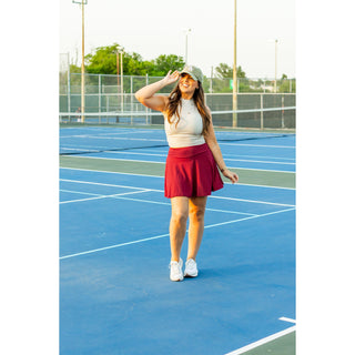 Julia Rose The RaeLynn red skort womenâ€™s skort with built-in shorts