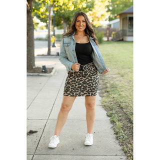 The Liana - Leopard 2.0 Jogger Skirt  - PREORDER