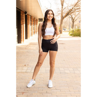 Julia Rose The Sasha pro biker 3-inch shorts high-waisted womenâ€™s biker shorts