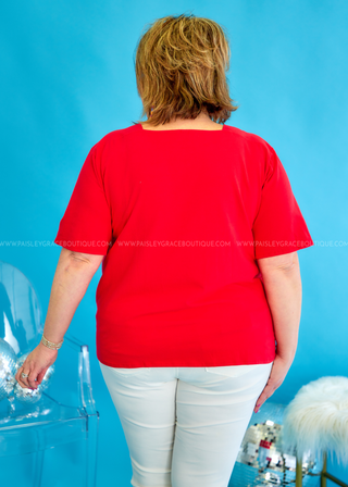 Perfectly Mine Top - Red - FINAL SALE