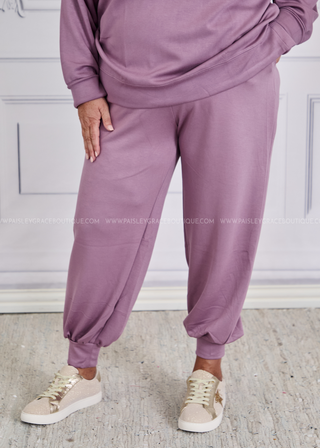 Happiness Pursuits Pants - Dusty Lilac