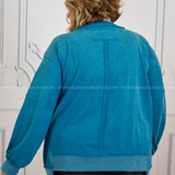 Uptown Allure Top -Washed Teal* FINAL SALE *