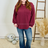 Vibe Check Top - Burgundy* LAST ONES FINAL SALE *