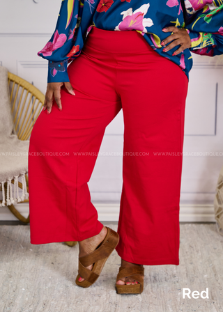 Chic Solid Wide Leg Crop - 10 Colors - WICKED DEAL